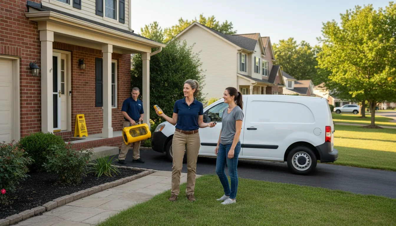 Residential water damage restoration in Destrehan, LA